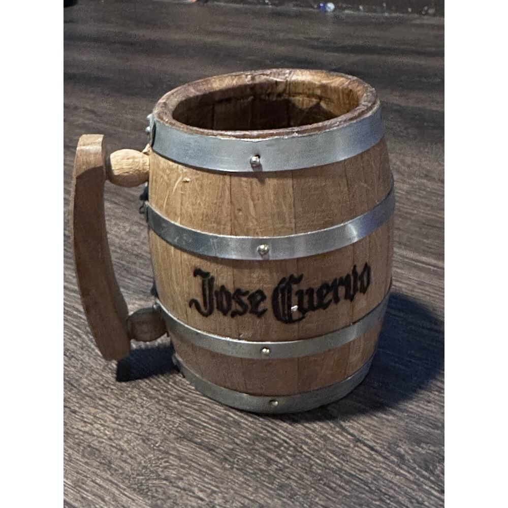 Jose Cuervo Barriles Barrel Mug Jug Wood Tequila Function Advertising Cantarito